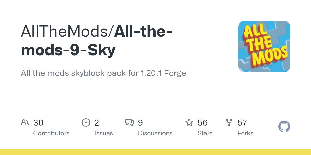 All-the-mods-9-Sky — All the mods skyblock pack for 1.20.1 Forge