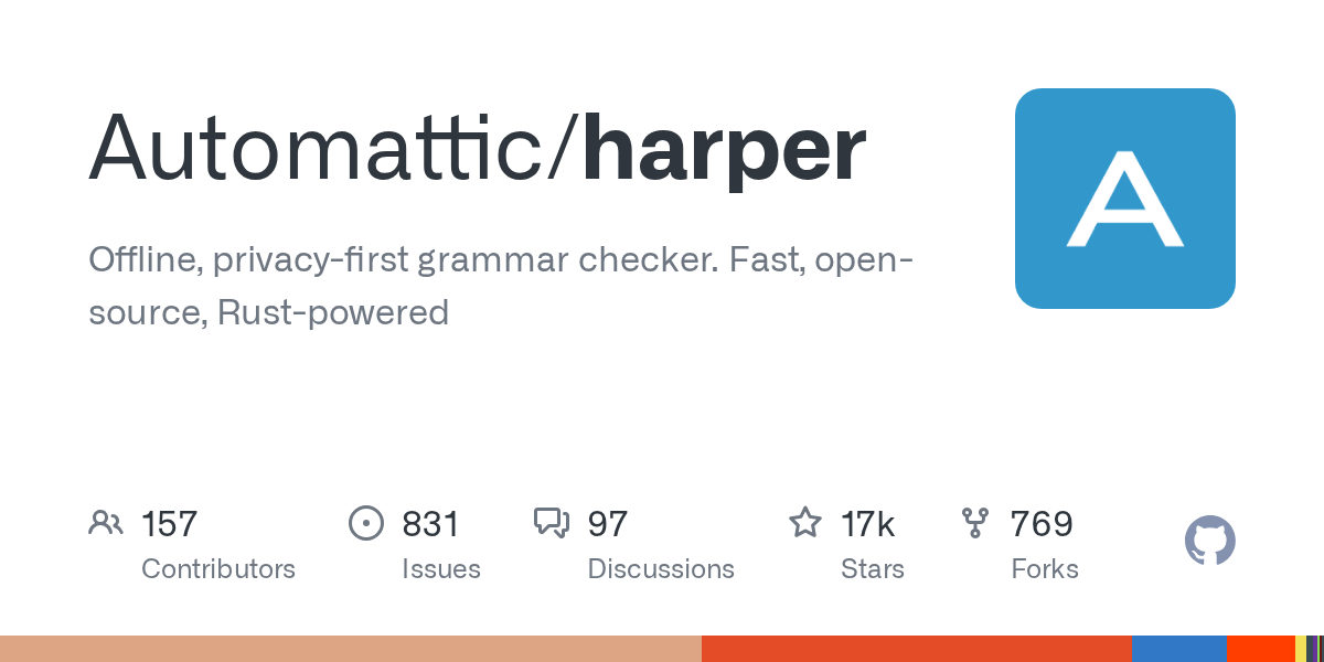 Harper: Offline, Privacy-First Grammar Checker