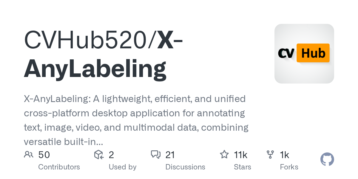 X-AnyLabeling — X-AnyLabeling: A lightweight, efficient, and unified cross-platform desktop application for…