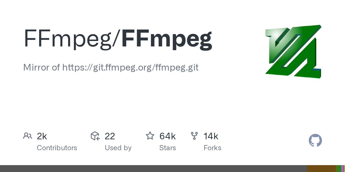 FFmpeg: Libraries, Tools, and Documentation