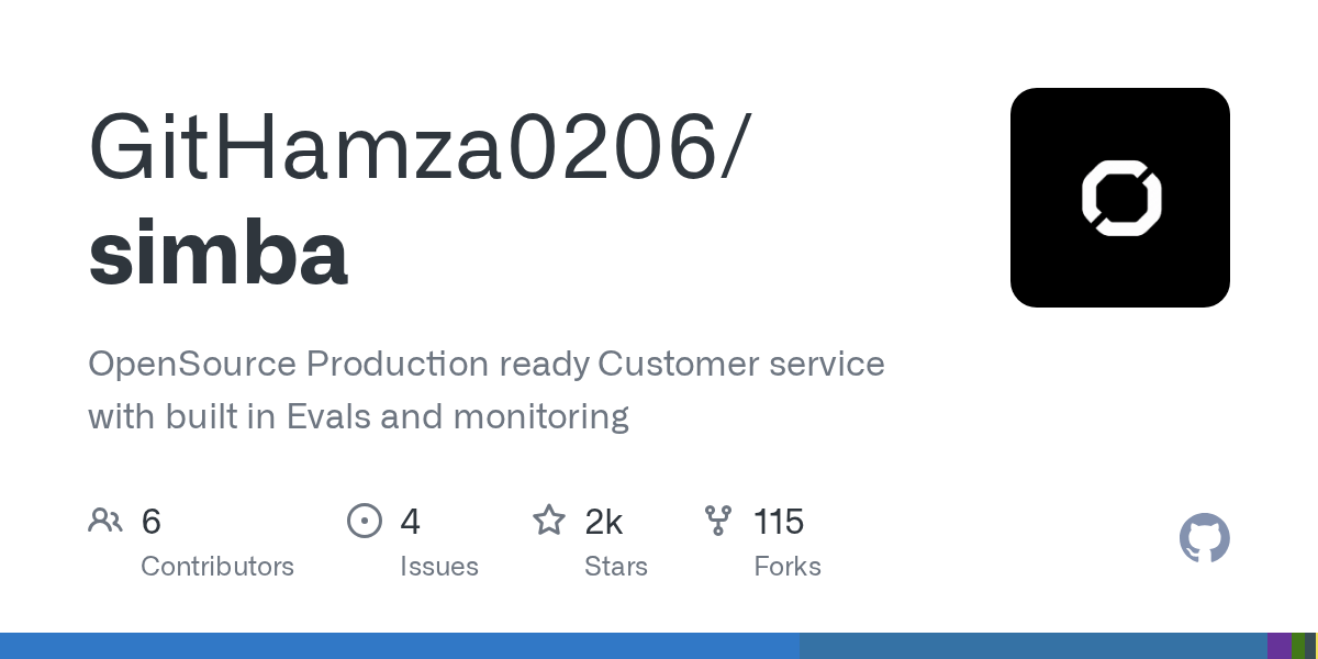simba — OpenSource Production ready Customer service with built in Evals and monitoring