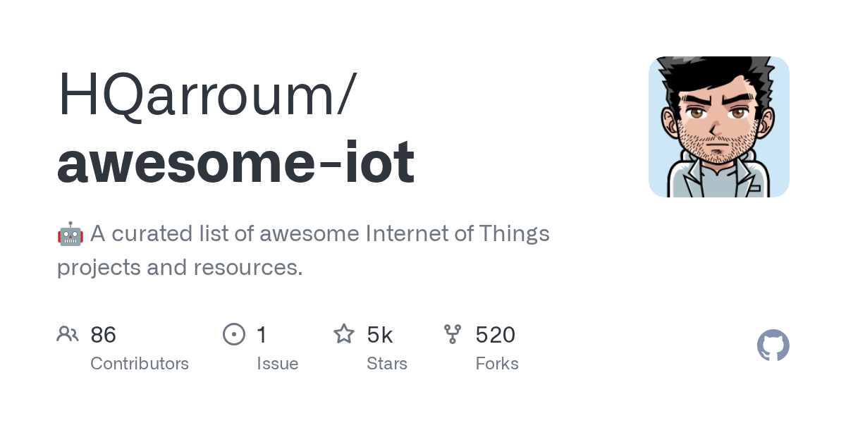 awesome-iot — 🤖 A curated list of awesome Internet of Things projects and resources