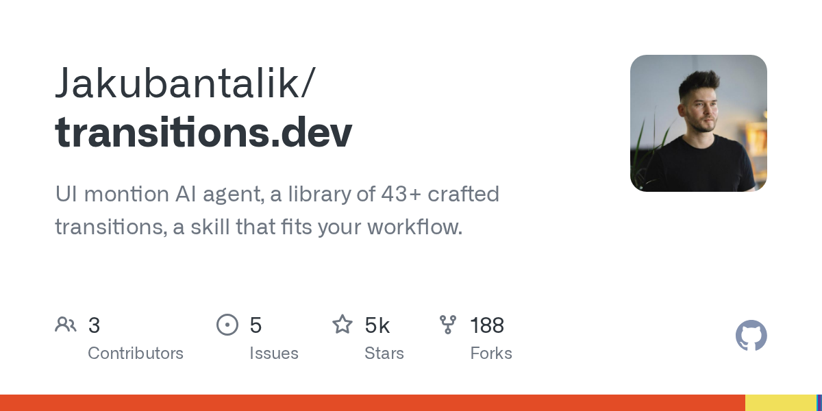 Transitions.dev: Interactive Library of Reusable CSS Transitions