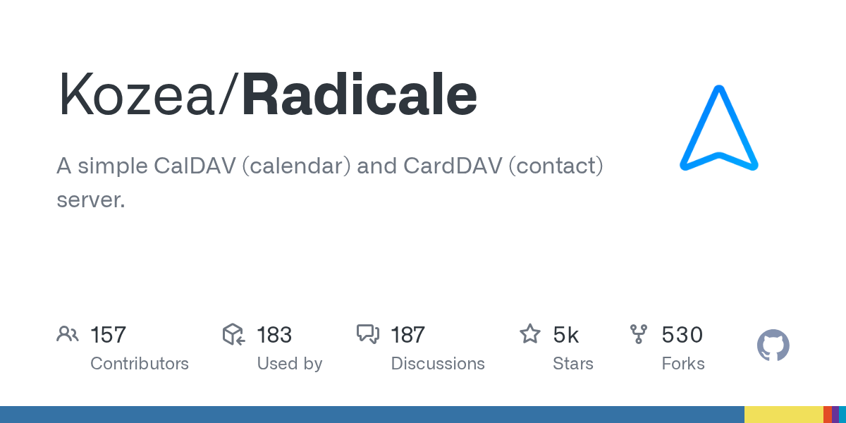 Radicale: A Small but Powerful CalDAV and CardDAV Server
