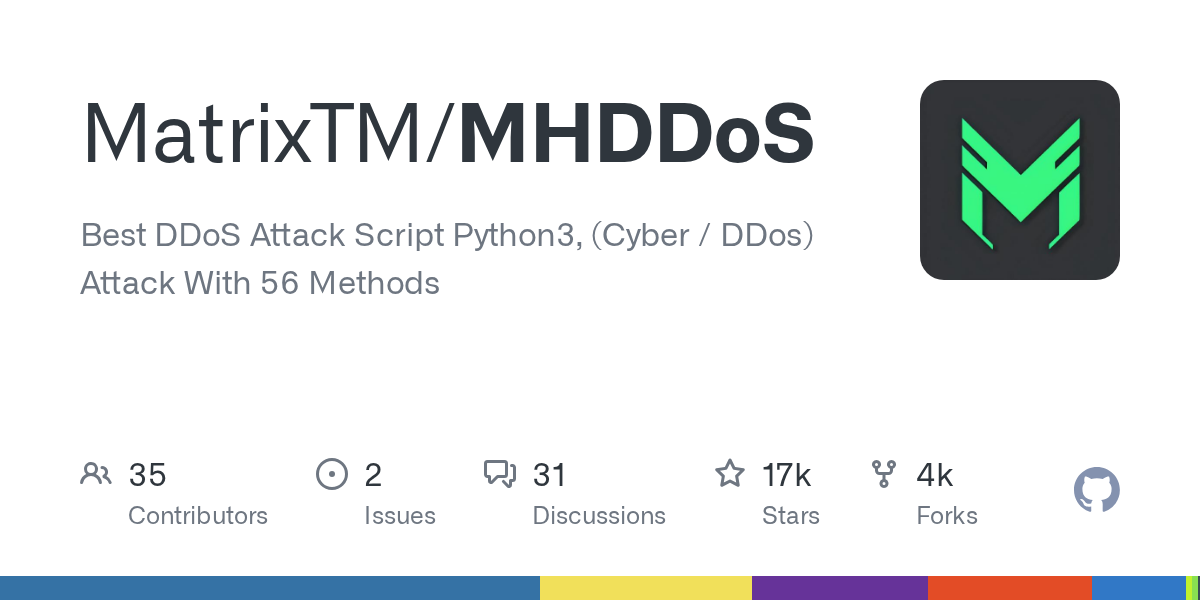 MHDDoS - DDoS Attack Script With 57 Methods