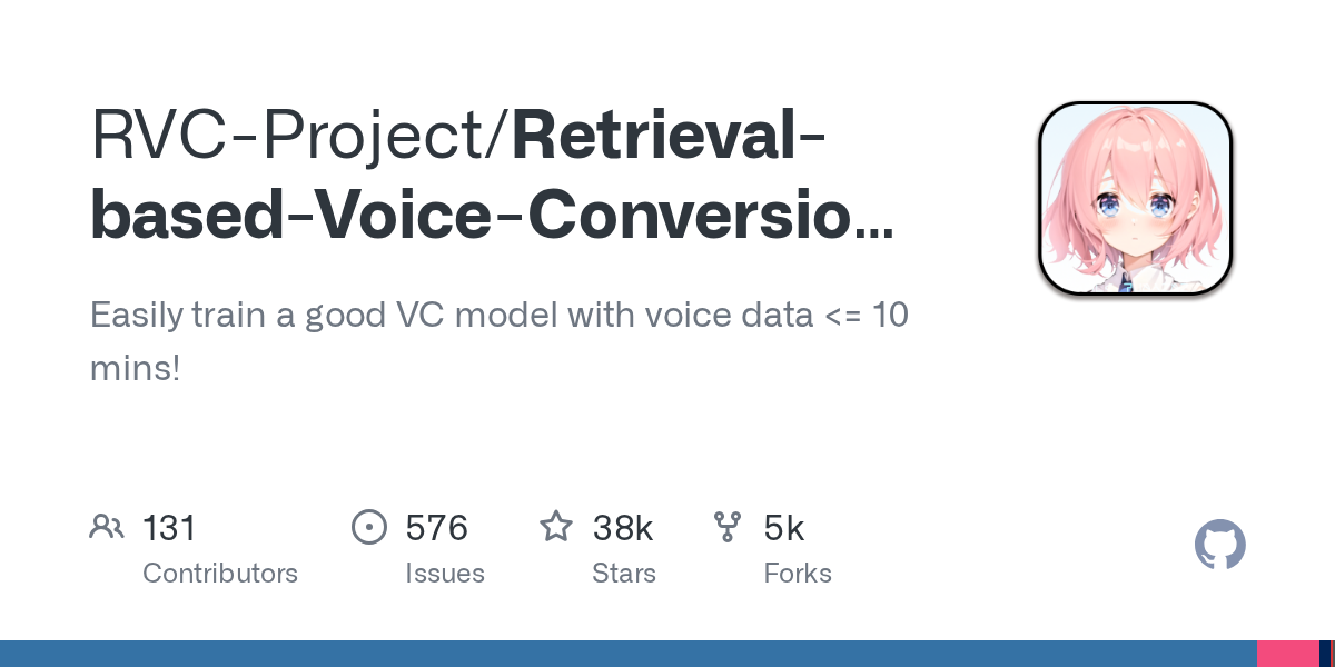 Retrieval-based Voice Conversion WebUI