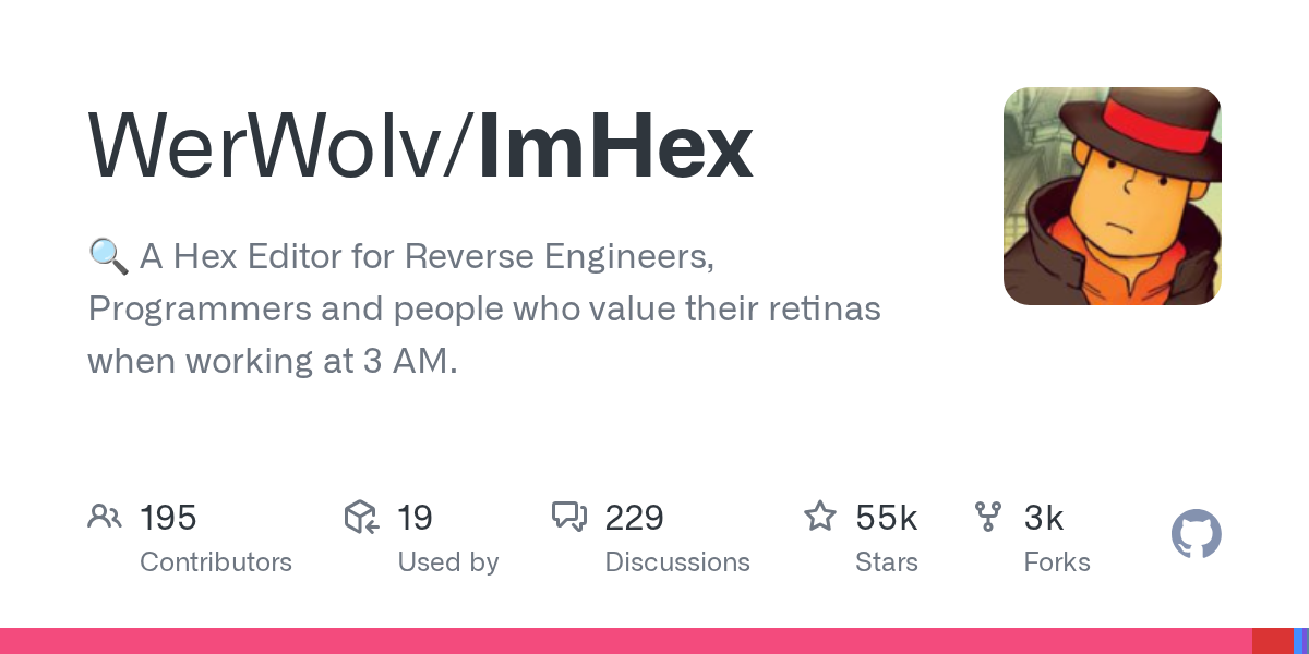 ImHex: Hex Editor for Reverse Engineers and Programmers