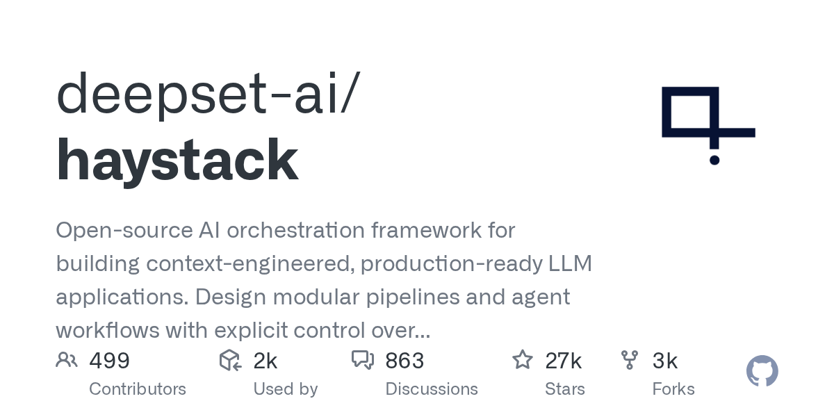 Haystack: The Open Source AI Framework for Production-Ready RAG & Agents