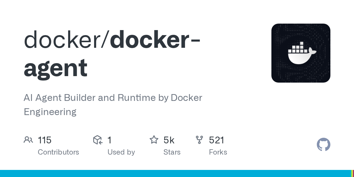 Docker Agent: Build and Share AI Agents in YAML