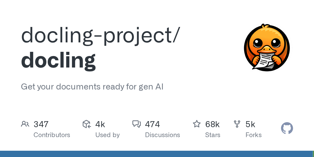 Docling: Document Parsing for Generative AI