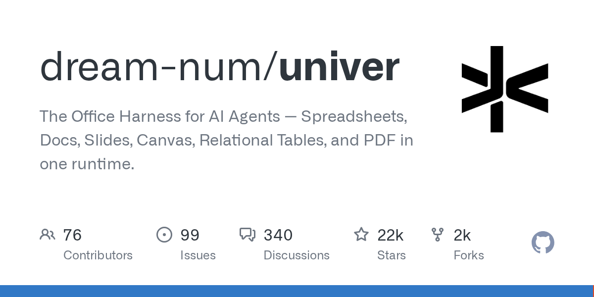 Univer: An Open-Source, Isomorphic SDK for Embeddable Office Experiences