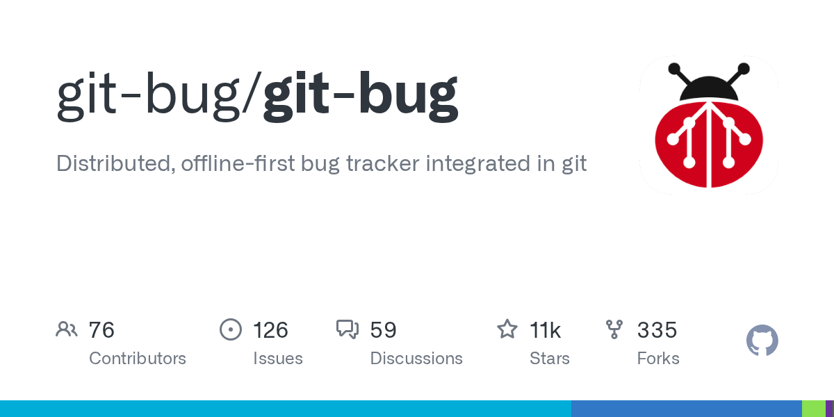 git-bug: Distributed Bug Tracker Embedded in Git