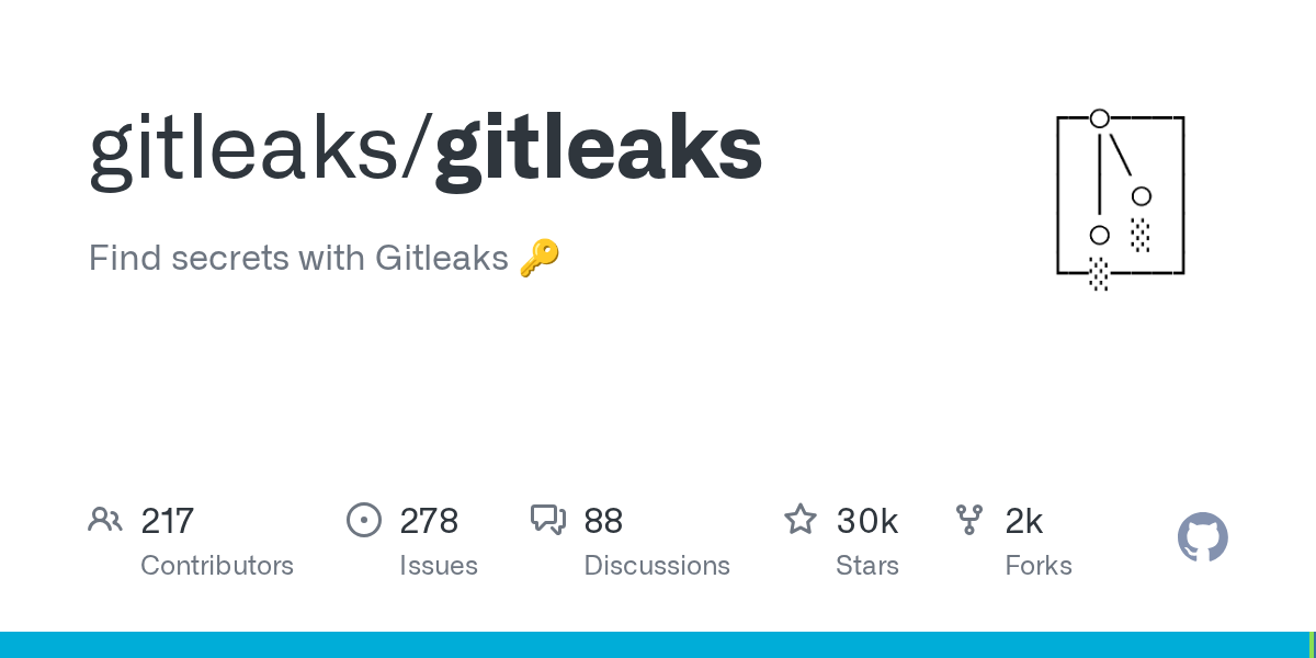 Gitleaks: Open-Source Secret Scanner for Git Repos