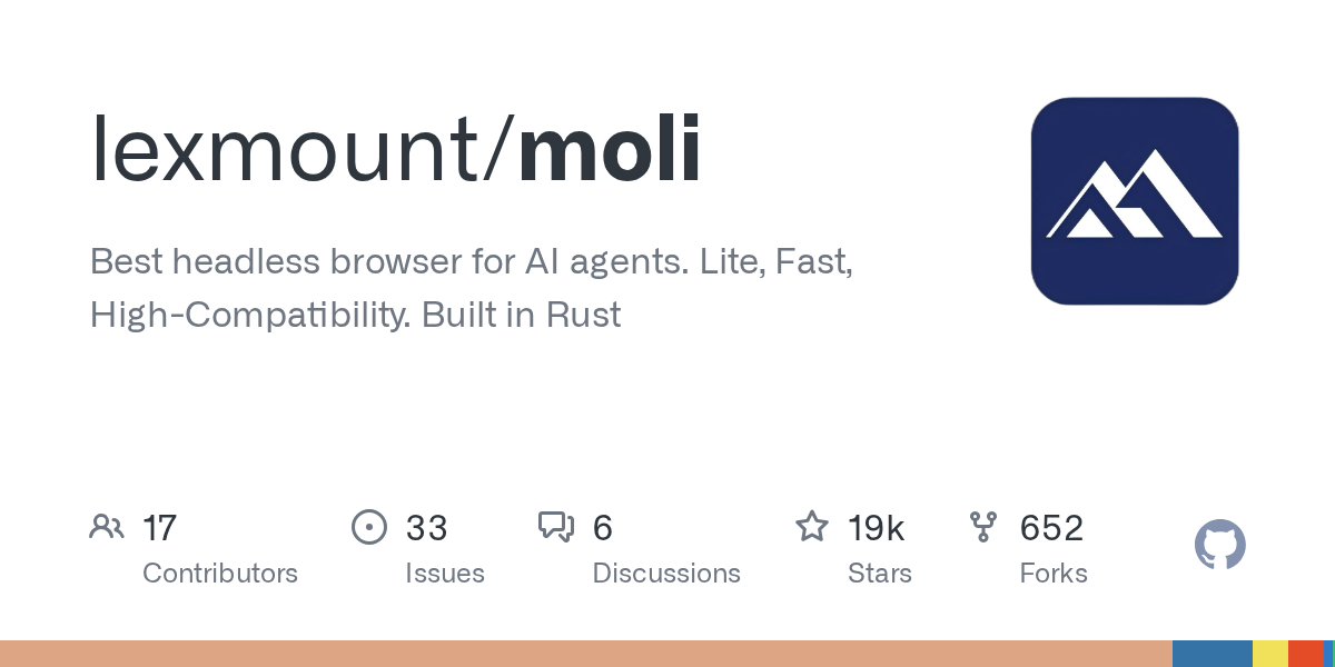 Moli: Rust Headless Browser Built for AI Agents