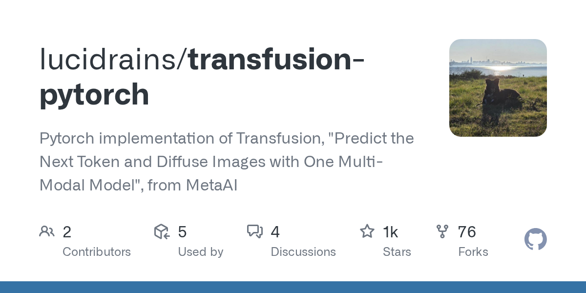 Transfusion - PyTorch
