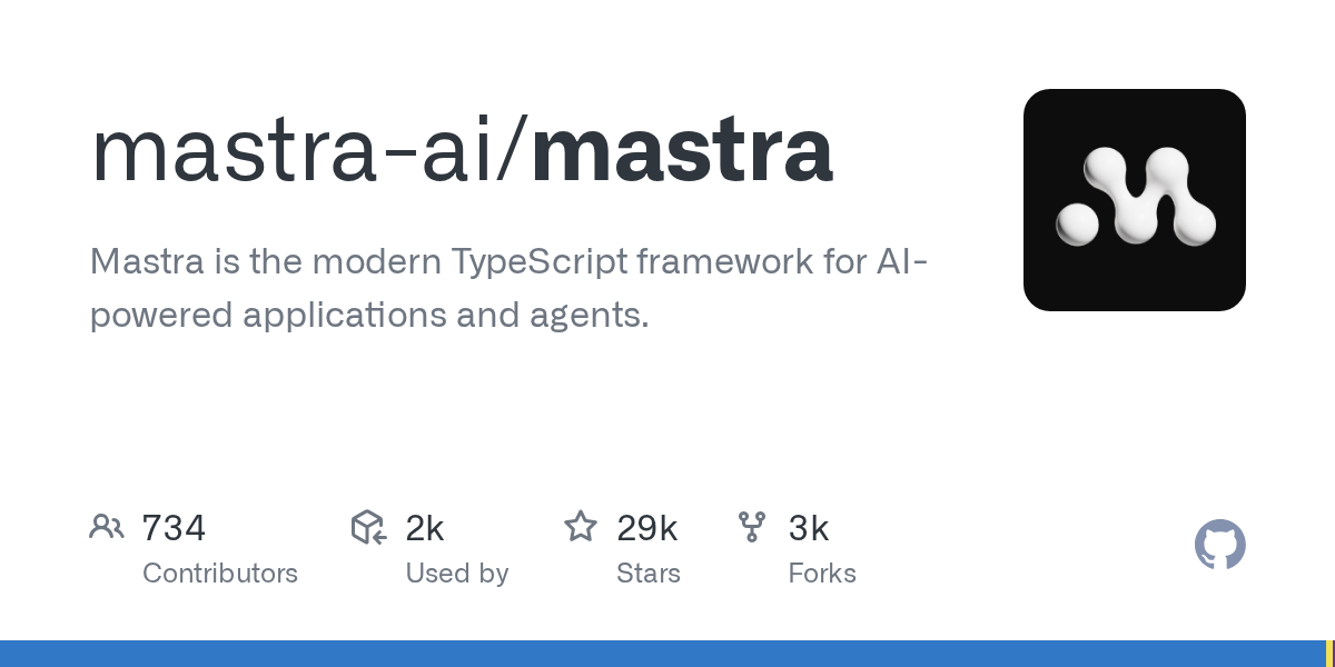 Mastra: A TypeScript-based Framework for AI Apps and Agents