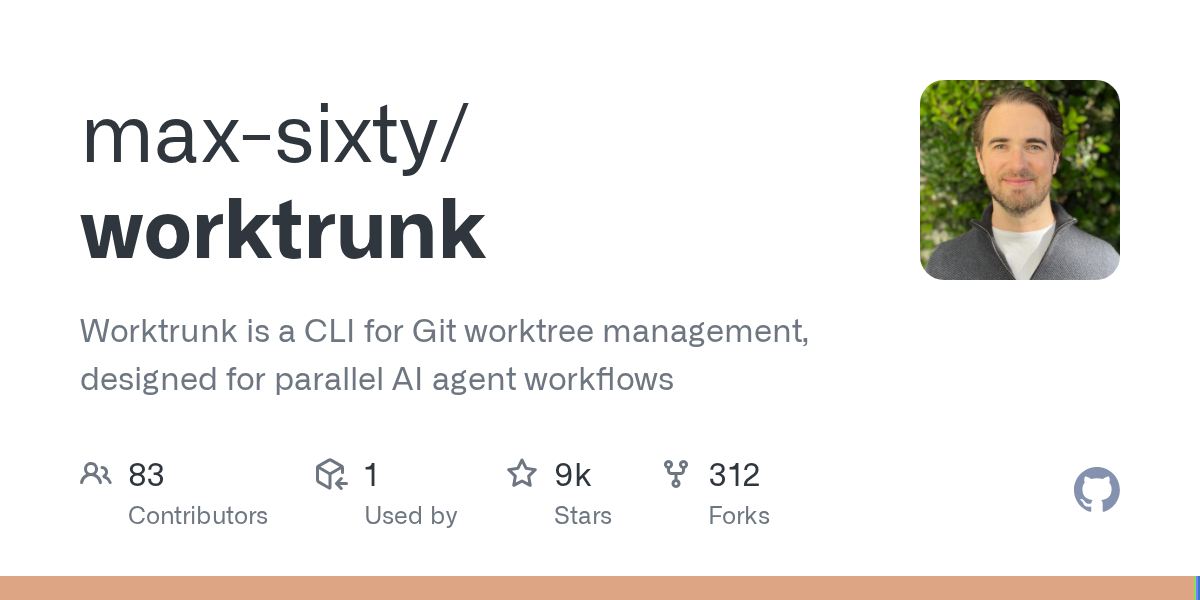 Worktrunk: Git Worktree Manager for Parallel AI Agents