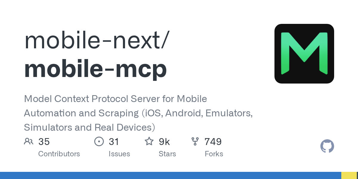 Mobile MCP: MCP Server for iOS and Android Automation