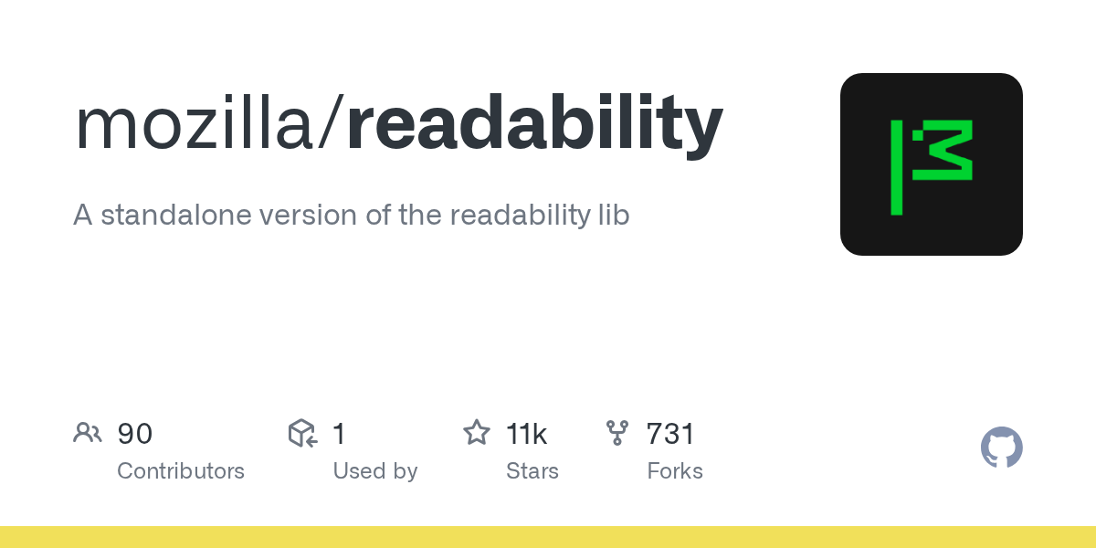 Readability.js - Standalone Mozilla Readability Library