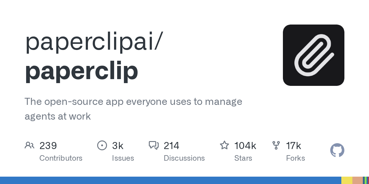 Paperclip: Open-Source Orchestration for AI Agent Teams