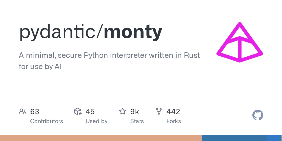Monty: Secure Python Sandbox in Rust for AI Code