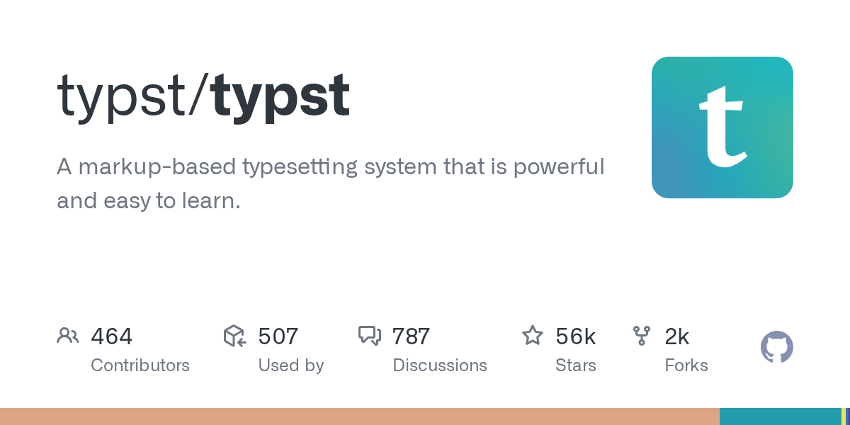 Typst: A Fast, LaTeX-like Markup-Based Typesetting System