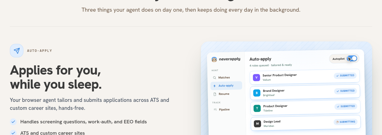 NeverApply screenshot 1