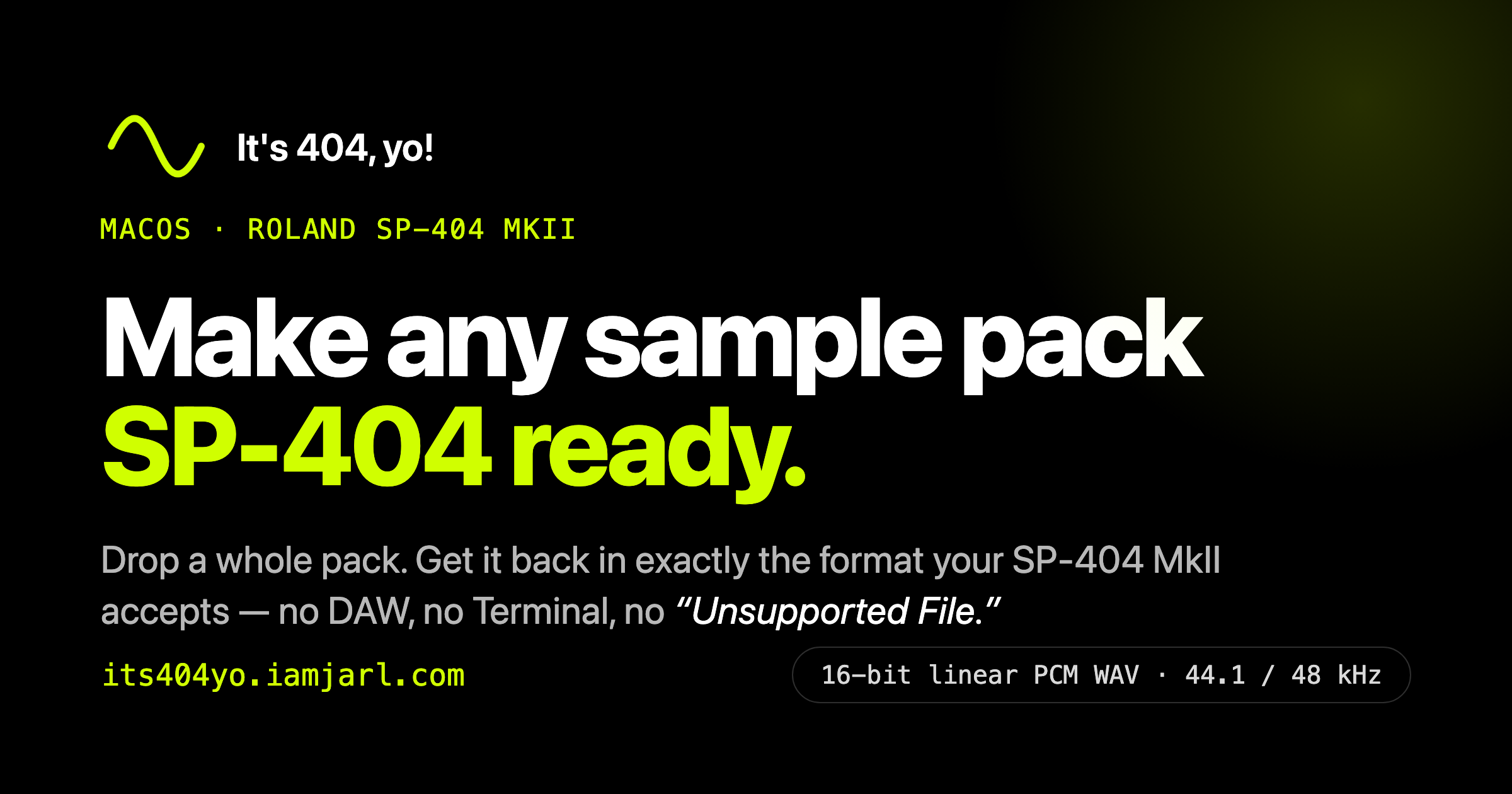 It's 404, yo! Make any sample pack SP-404 MkII-ready screenshot 1
