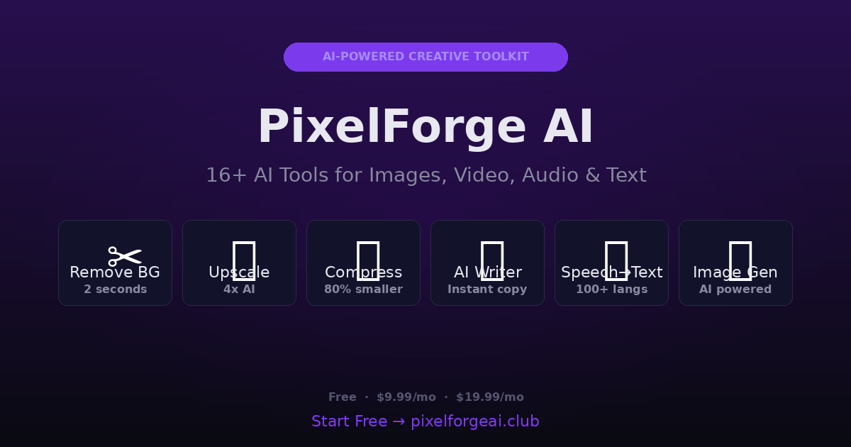 PixelForge AI screenshot 1