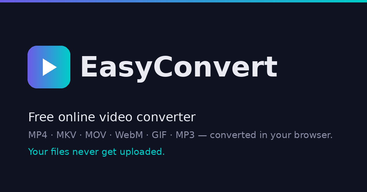 EasyConvert - Free Online Video Converter screenshot 1