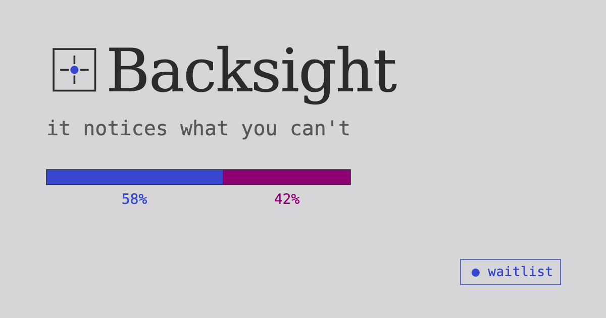 Backsight screenshot 1