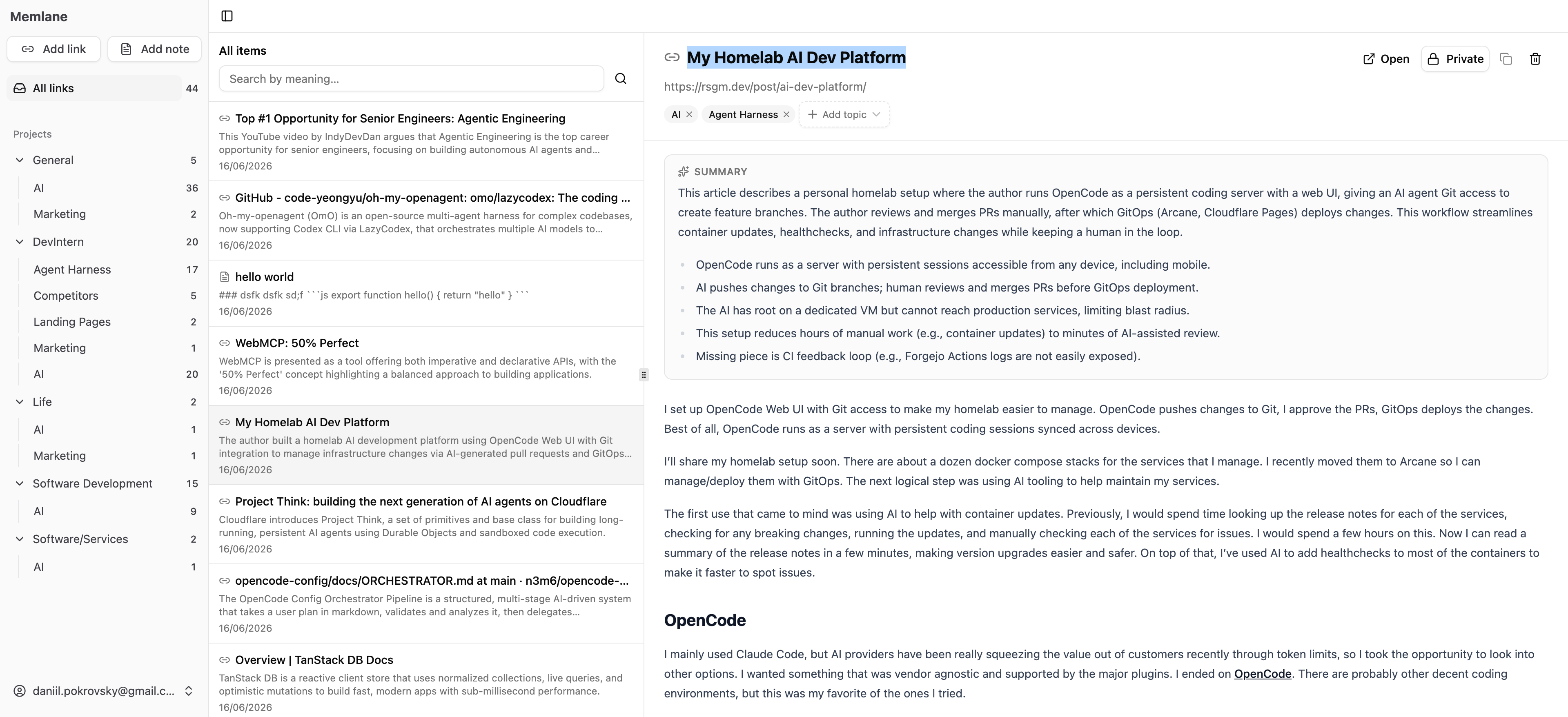 Memlane screenshot 1