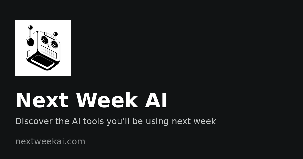 Next Week AI screenshot 1