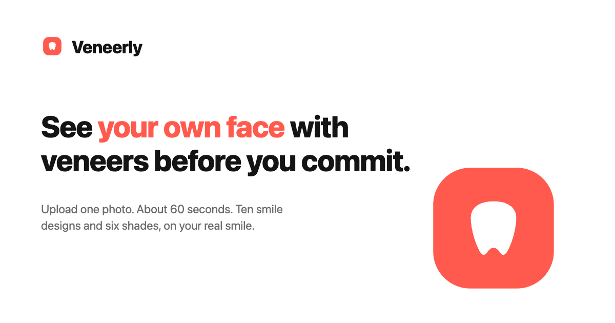 Veneerly. See your smile with veneers before you commit. screenshot 1