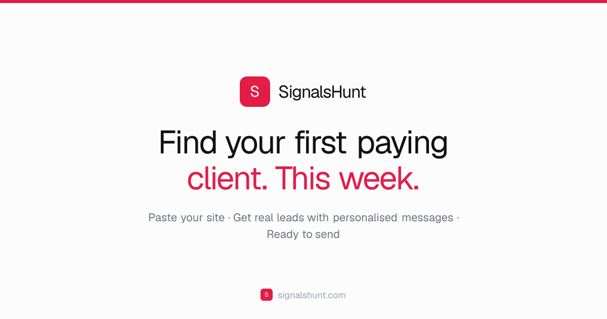 SignalsHunt screenshot 1