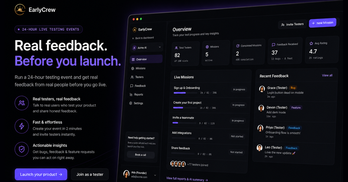 EarlyCrew screenshot 1