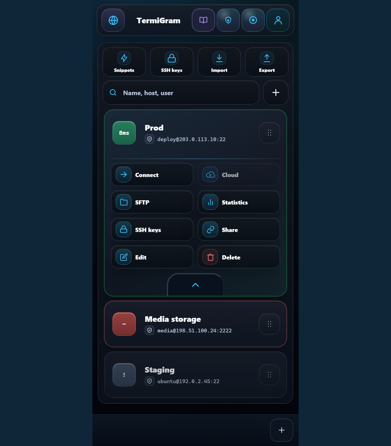 TermiGram screenshot 1