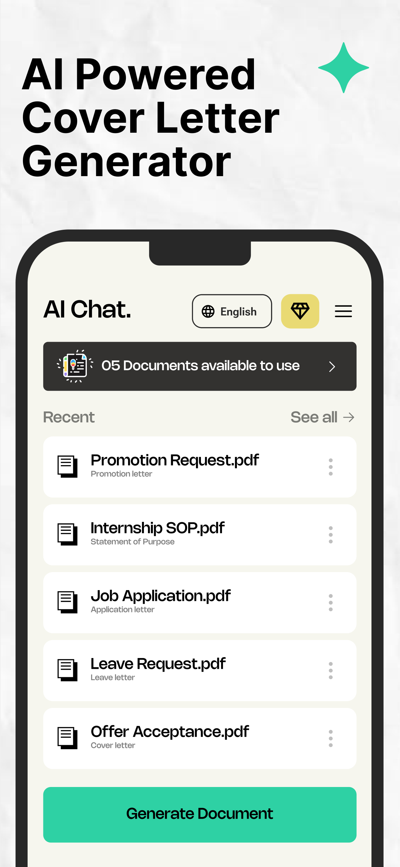 Cover Letter AI & Resume Maker screenshot 6