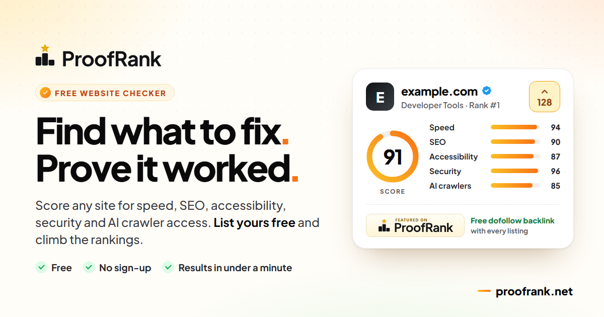ProofRank screenshot 2