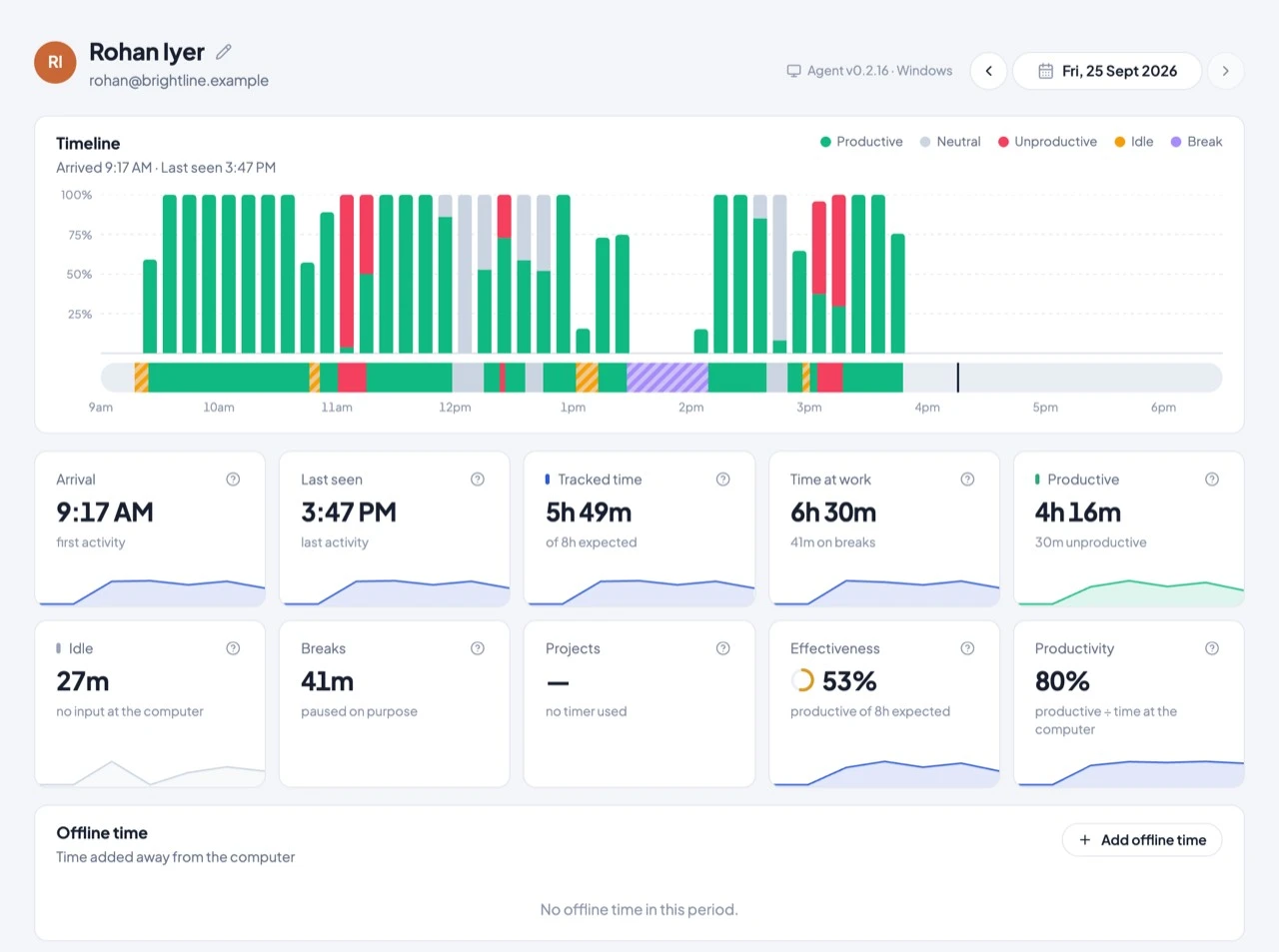 Timerfly screenshot 1