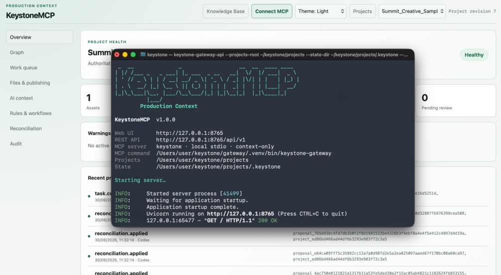 KeystoneMCP screenshot 1