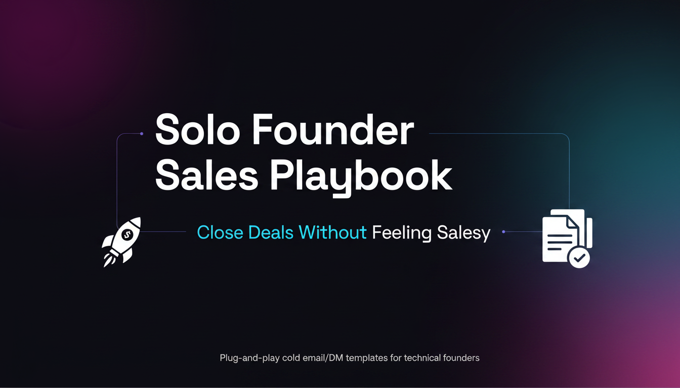 Solo Founder Sales Playbook screenshot 1