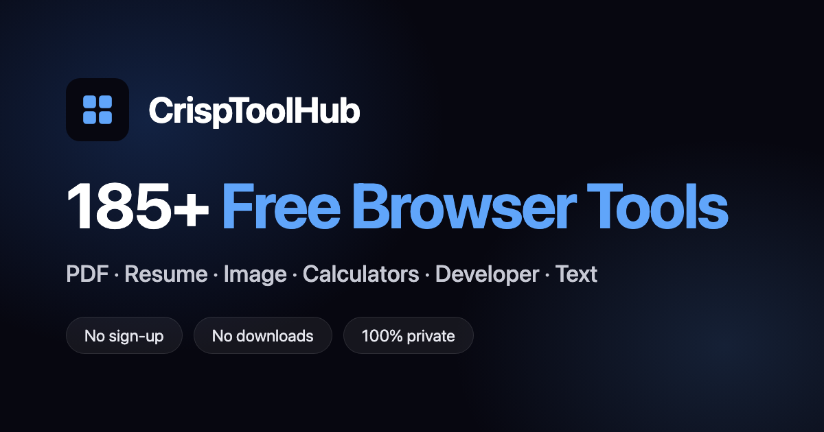 CrispToolHub screenshot 1