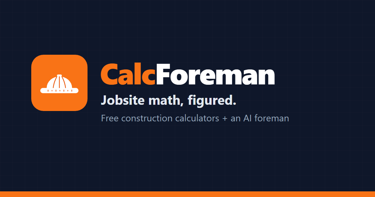 CalcForeman screenshot 1