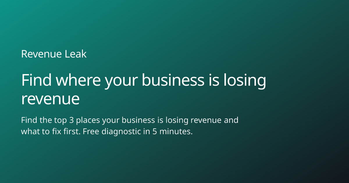 Revenue Leak screenshot 1