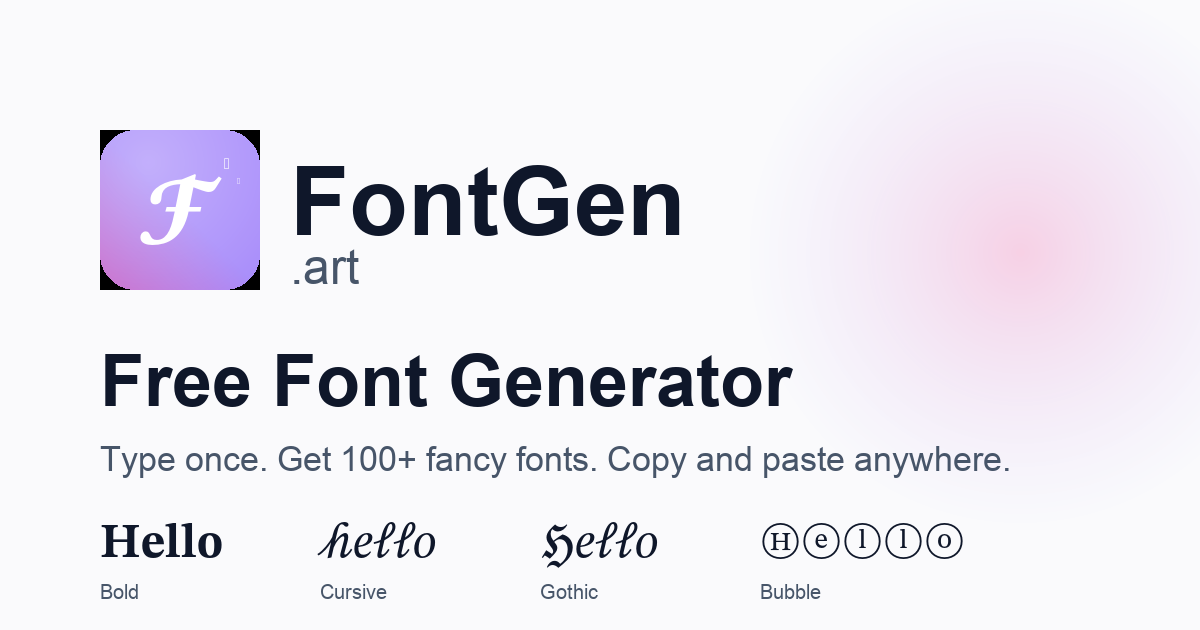 FontGen.art screenshot 1