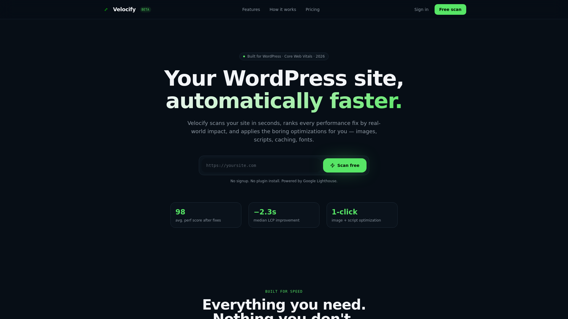 Velocify screenshot 1