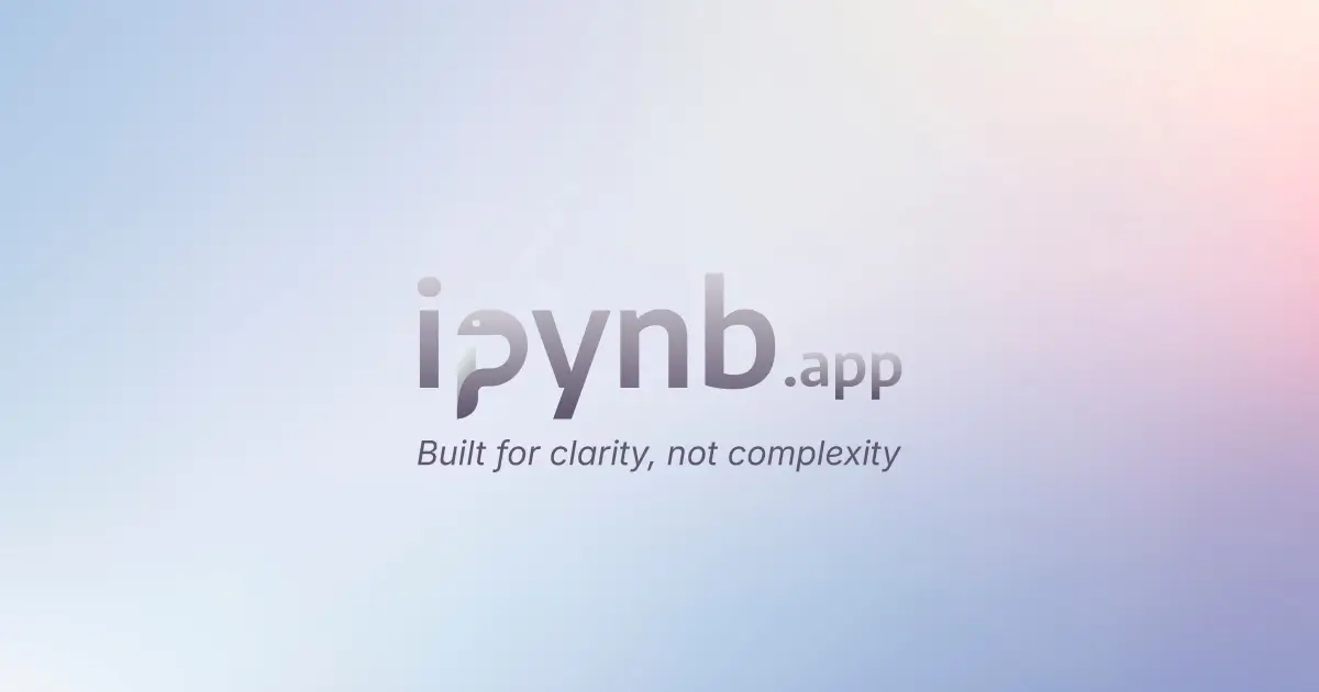 ipynb.app screenshot 1
