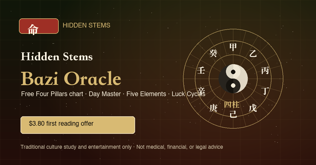 Hidden Stems Bazi Oracle screenshot 1
