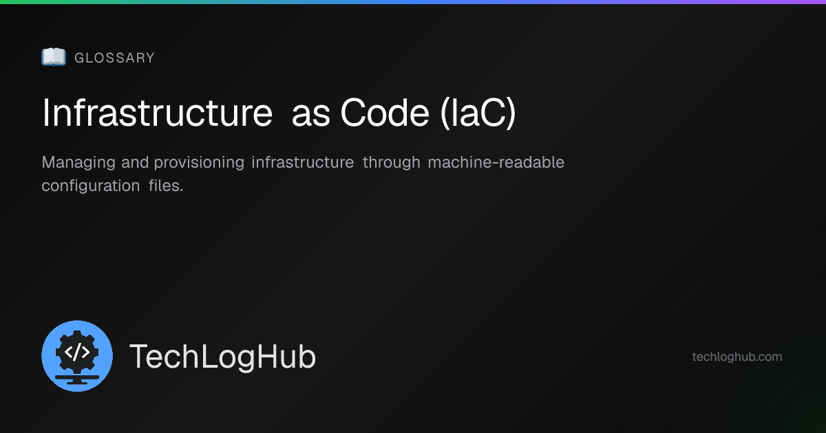 What is Infrastructure as Code (IaC)? — Developer Glossary | TechLogHub ...
